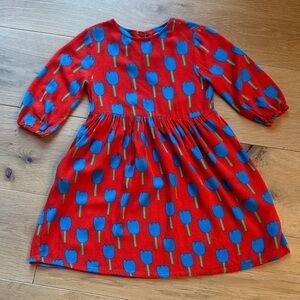 Stella McCartney Red Dress with Blue Tulips